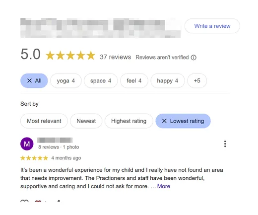 Nursery review profile after our removal work